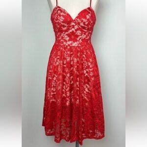 B. Darlin Red lace dress